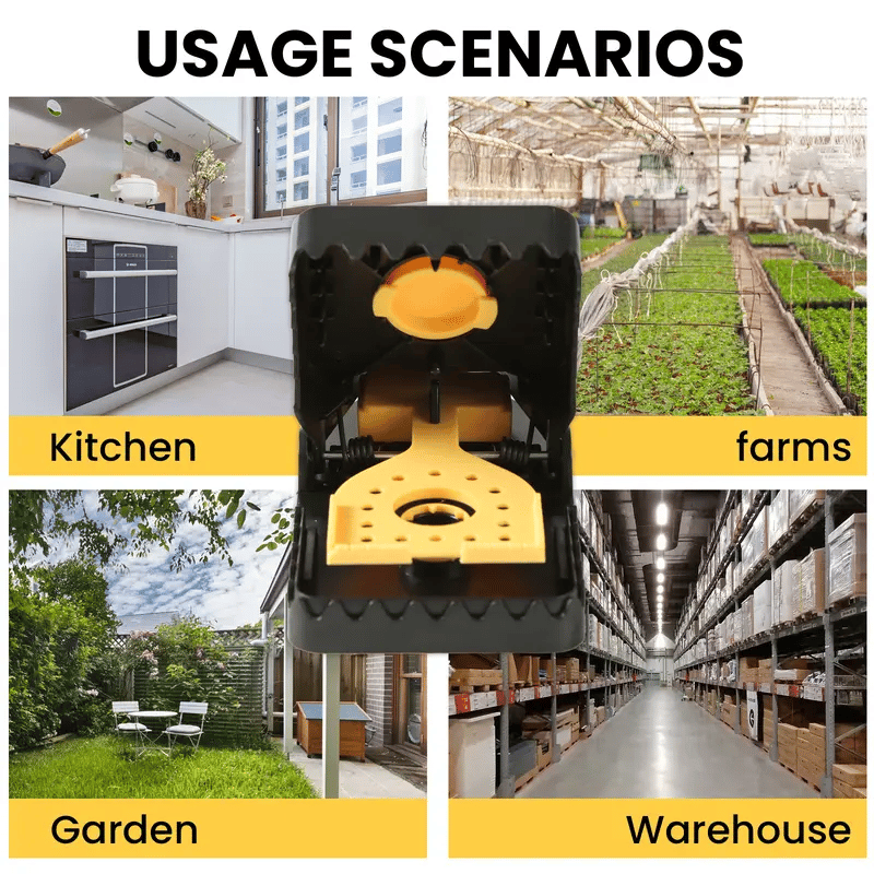 (4PCS)clips Mouse Glue Traps Mouse Rat Deterrent